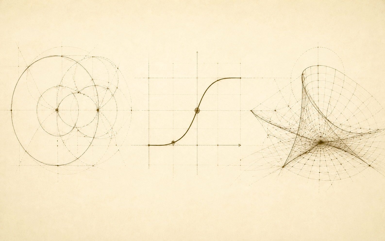 Fractal-Sentience — Circles · S-curve · saddle