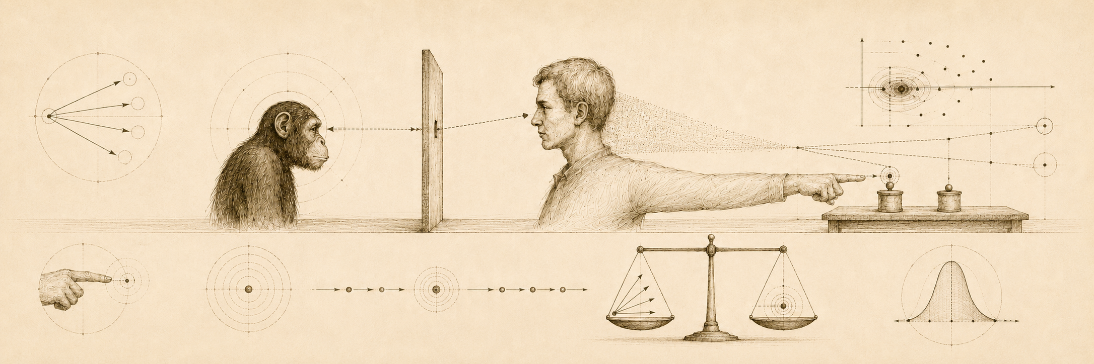 The residual that survives once the cruder cue is subtracted